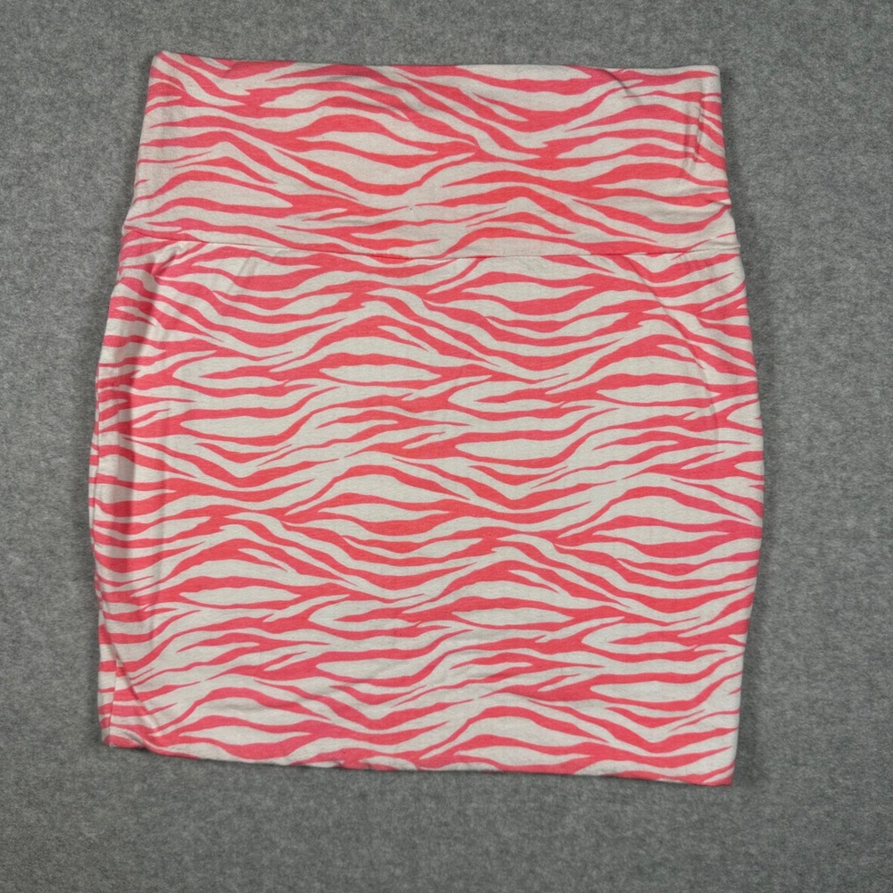 Ambiance Apparel Pink White Zebra Print Mini Skirt Y2K Small 62630-1